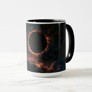 Solar Eclipse That Inspires Awe AI Art by Xzendor7 Mug