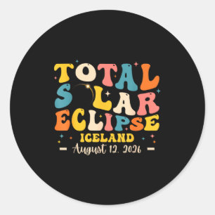 Solar Eclipse Total Solar Eclipse Classic Round Sticker