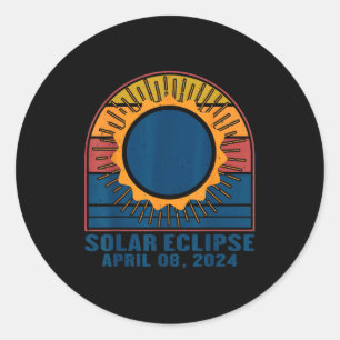 Solar Eclipse Total Solar Eclipse Classic Round Sticker