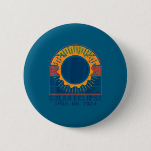 Solar Eclipse Total Solar Eclipse Design 6 Cm Round Badge