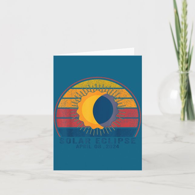 Solar Eclipse Total Solar Eclipse Design Card (Front)