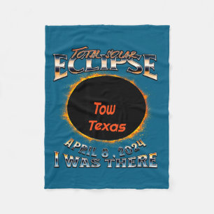 Solar Eclipse Total Solar Eclipse Fleece Blanket