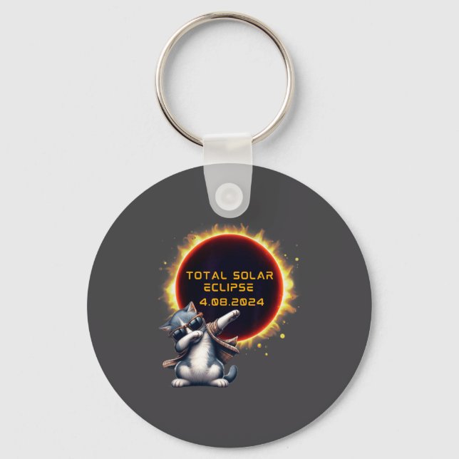 Solar Eclipse Total Solar Eclipse Key Ring (Front)