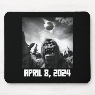 Solar Eclipse Totality April 8 Illustration Mouse Pad