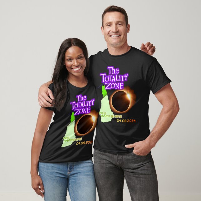 Solar Eclipse Totality Zone NH 2024 T-Shirt (Unisex)