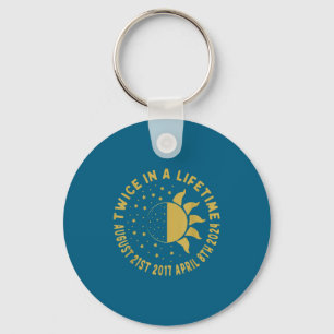 Solar Eclipse Twice Lifetime Solar Key Ring