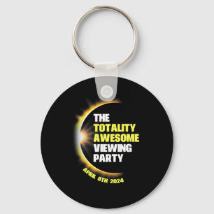 Solar Eclipse Viewing Party 2024 Total Solar Eclip Key Ring