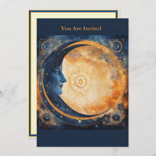 Solar Eclipse Viewing Party Fully Custom Moon Invitation