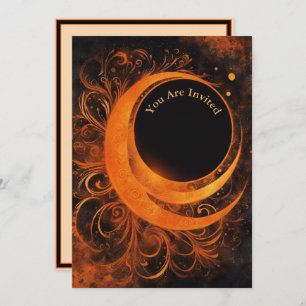Solar Eclipse Viewing Party Fully Customisable Invitation
