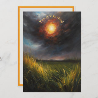 Solar Eclipse Viewing Party Fully Customisable Invitation