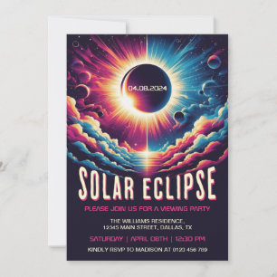 Solar Eclipse viewing party Invitation