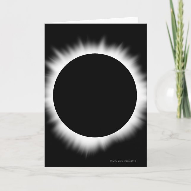 Solar Eclipse with Corona Card (Front)