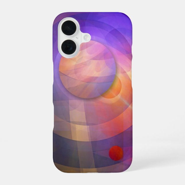 Solar energy, Artistic abstract iPhone 16 Case (Back)