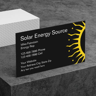 Solar Energy Business Cards