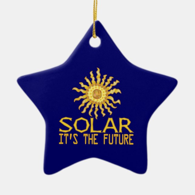 Solar Energy Future Ceramic Tree Decoration (Front)