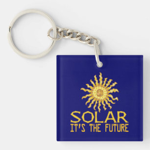 Solar Energy Future Key Ring