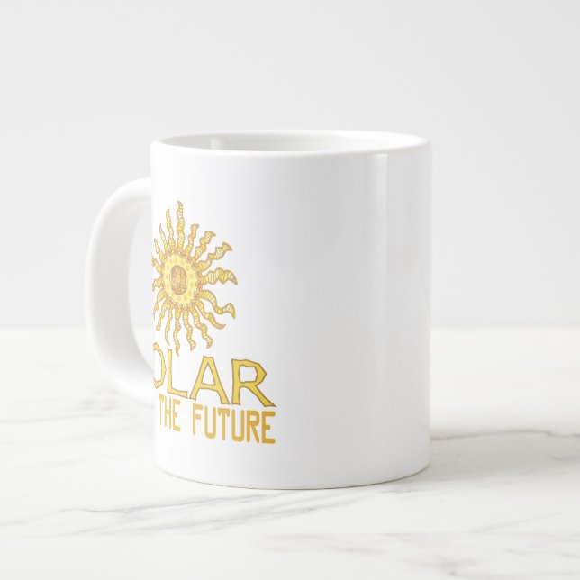 Solar Energy Large Coffee Mug (Front Left)