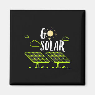 Solar Energy Solar Panels Go Solar Funny Solar Pow Magnet