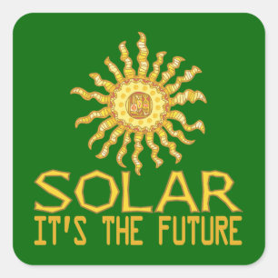 Solar Energy Square Sticker