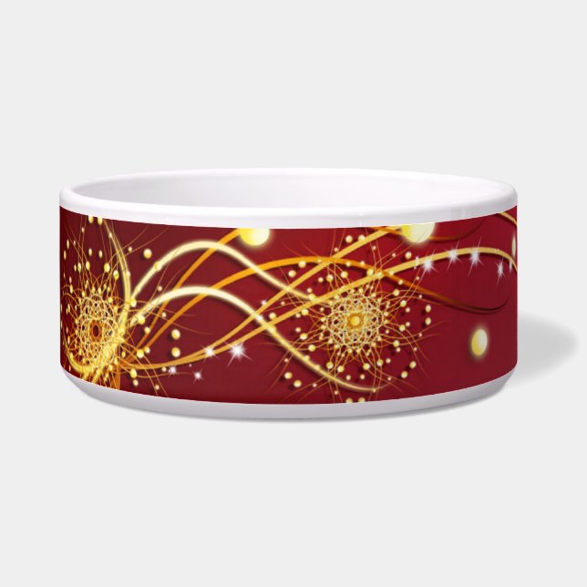 Solar Explosion Dog Bowl (Left)