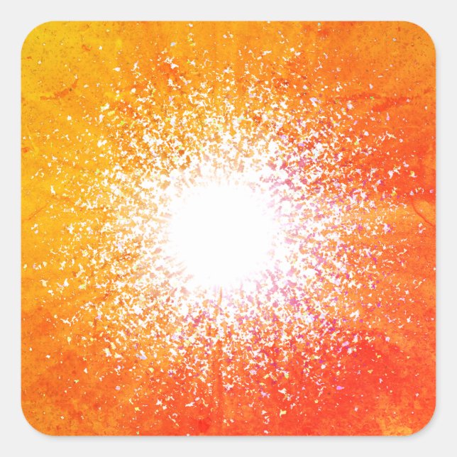 Solar Flare Square Sticker (Front)