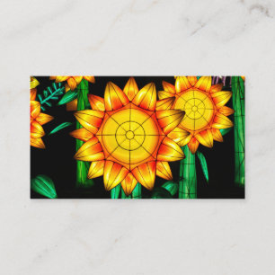 Solar Flare Sunflowers Enclosure Card
