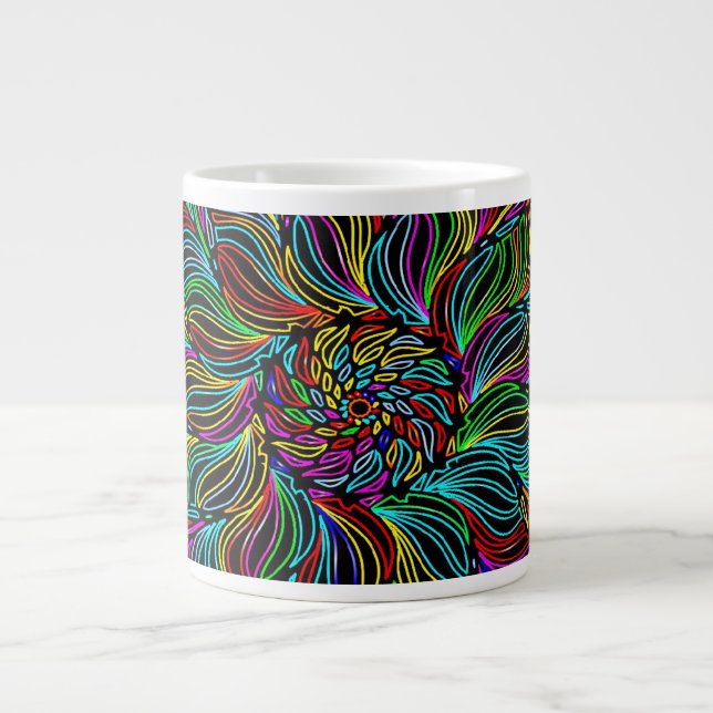  Solar Flares  Large Coffee Mug (Front)