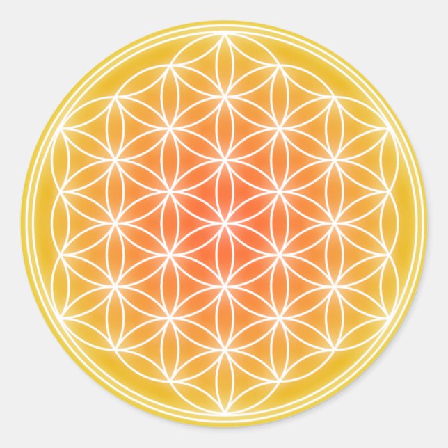 Solar Flower 0.1 Classic Round Sticker (Front)