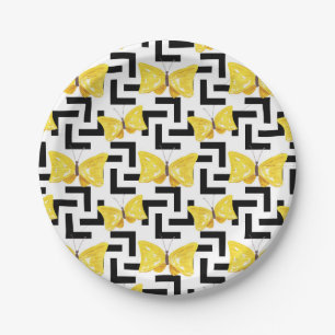 Solar Flower Paper Plate
