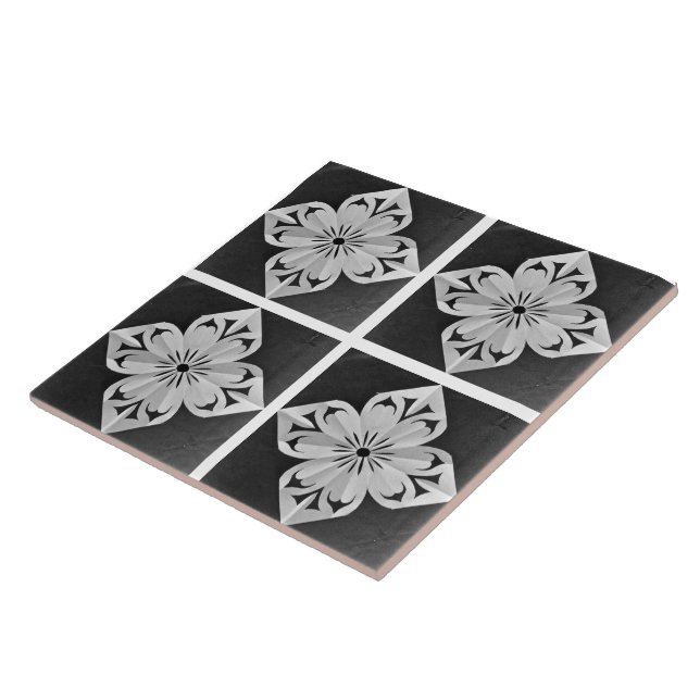 Solar Fragment abstract Geometric  Ceramic Tile (Side)