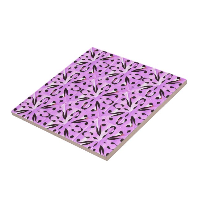 Solar Fragment abstract Geometric  Ceramic Tile (Side)
