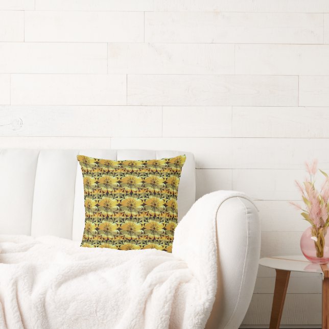 Solar Fragment abstract Geometric  Cushion (Couch)