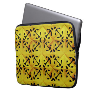 Solar Fragment abstract Geometric Laptop Sleeve