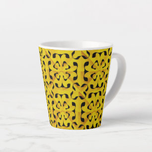 Solar Fragment abstract Geometric Latte Mug