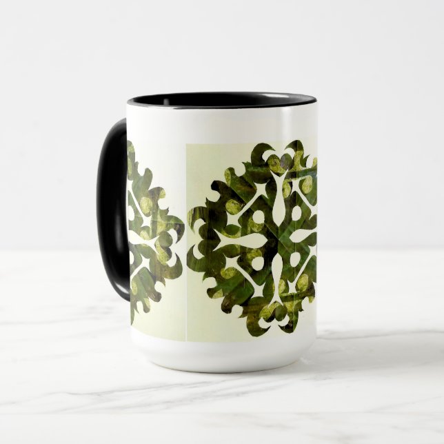 Solar Fragment abstract Geometric Mug (Front Left)
