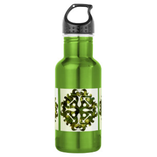 Solar Fragment abstract Geometric Water Bottle