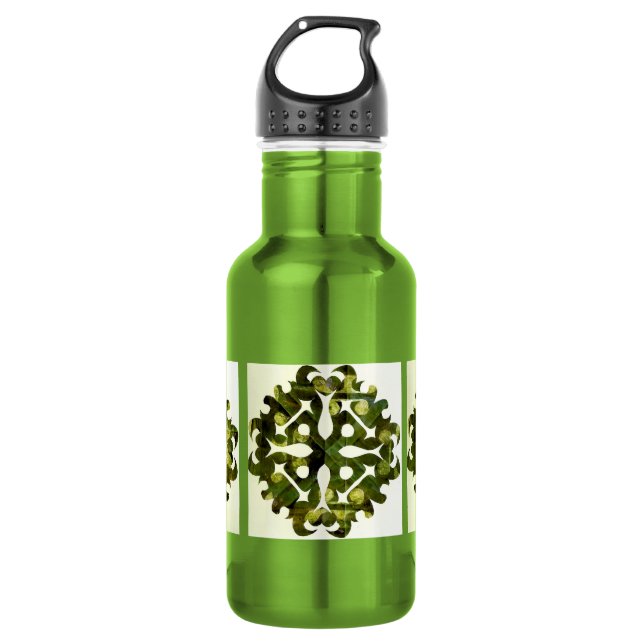 Solar Fragment abstract Geometric Water Bottle (Front)