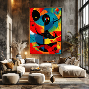 Solar Geometry II – Mid-Century Abstract Construct Poster