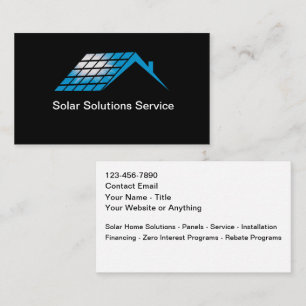 Solar Home Solutions Business Cards