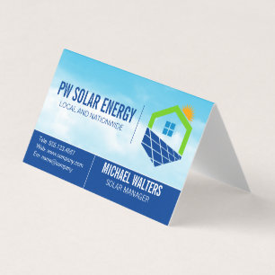 Solar House Power Sky Business Card