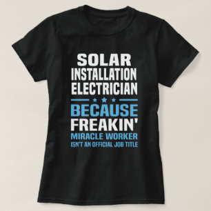 Solar Installation Electrician T-Shirt