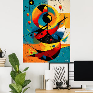 Solar Mechanica – Mid-Century Geometric Dynamics Poster