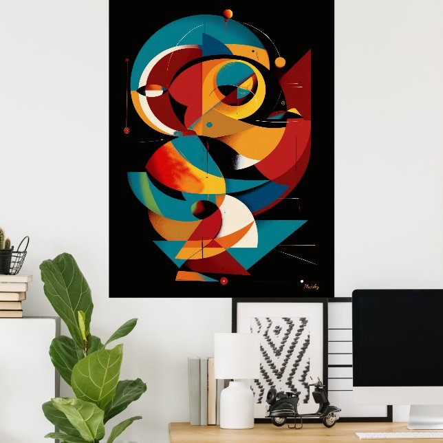 Solar Mechanism – Dynamic Geometric Abstraction Poster (Home Office)