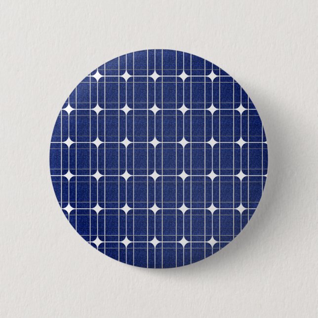 Solar Panel 6 Cm Round Badge (Front)
