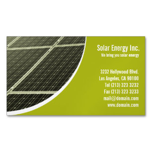 Solar Panel Business Card Magnets