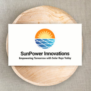 Solar Panel  Energy Installer  Business Card