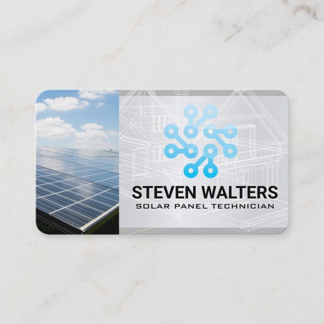 Solar Panel | Energy Tech Business Card (Front)
