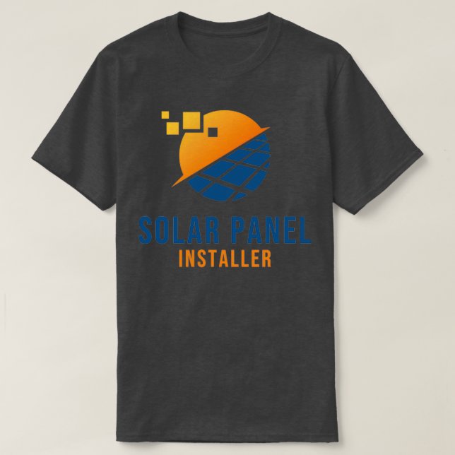 Solar Panel Installer T-Shirt (Design Front)