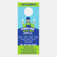 Solar Panel Light Bulb Services Company  Door Hang