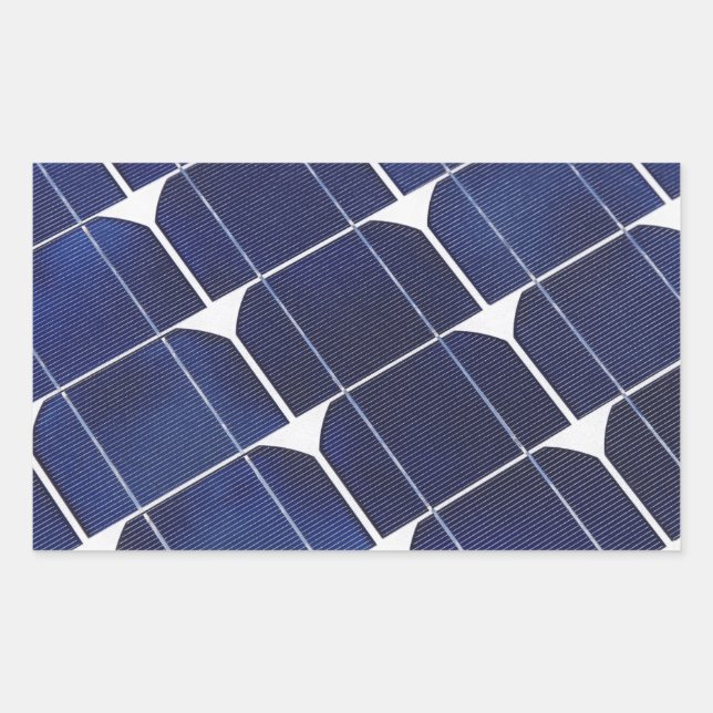 Solar Panel Rectangular Sticker (Front)